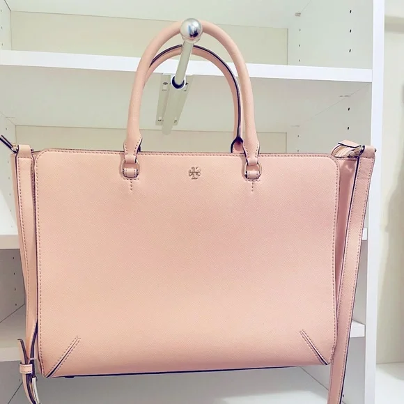 Tory Burch Bags Tory Burch Robinson Large Tote Pale Apricot
